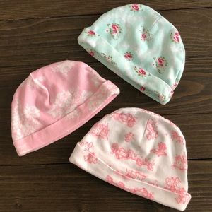 3pk! Baby Girl Newborn Hats